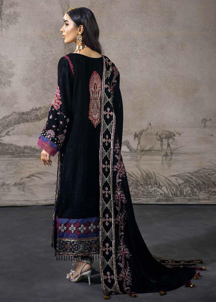 Maya By Nureh Embroidered Velvet Suits Unstitched 3 Piece NU21MV NV-09 Velvet Crush - Winter Collection
