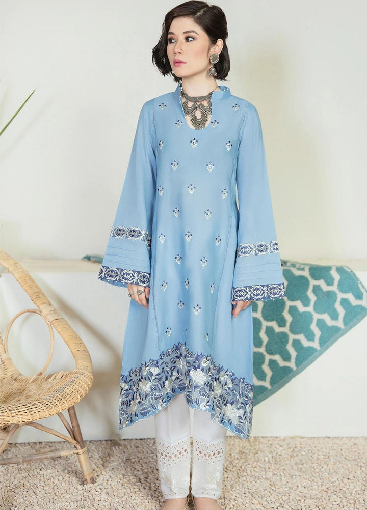 Nureh Embroidered Lawn Stitched Kurti NU21E 72 Feroz