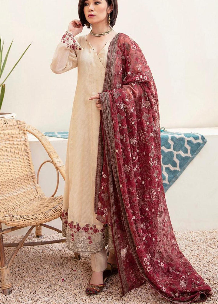 Nureh Embroidered Missouri Stitched 3 Piece NU21E 74 Phulkari