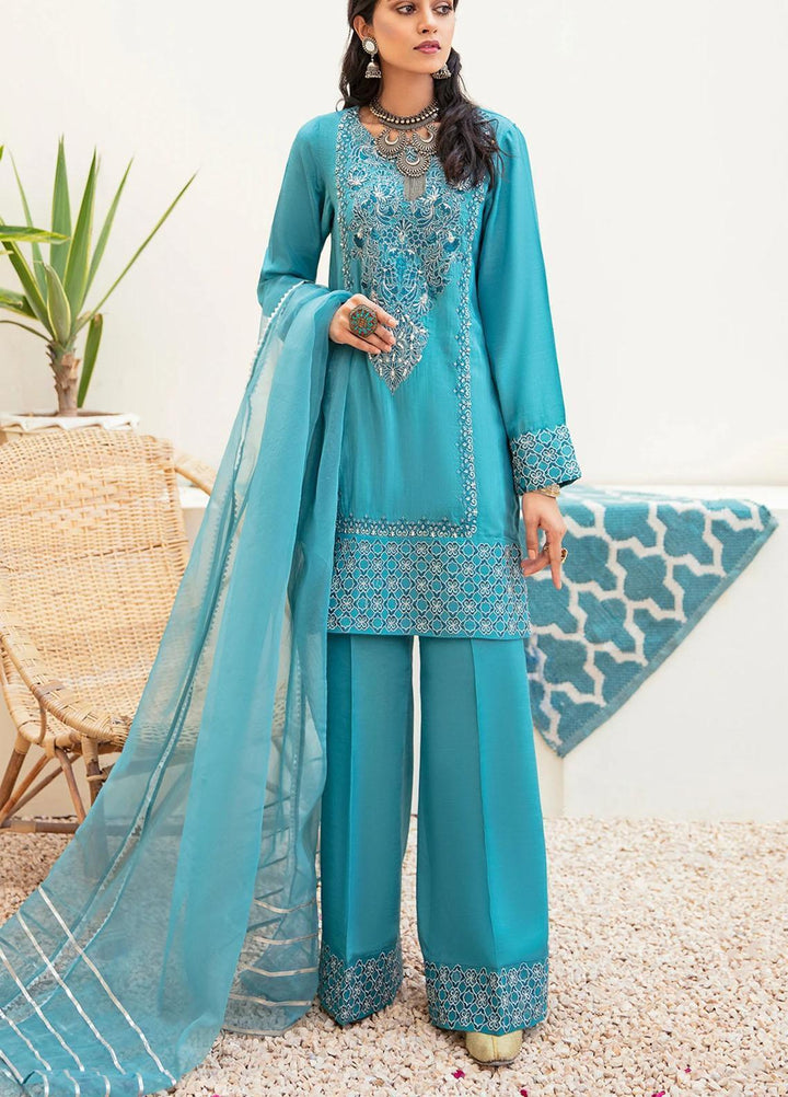 Nureh Embroidered Raw Silk Stitched 3 Piece NU21E 78 Arjuman