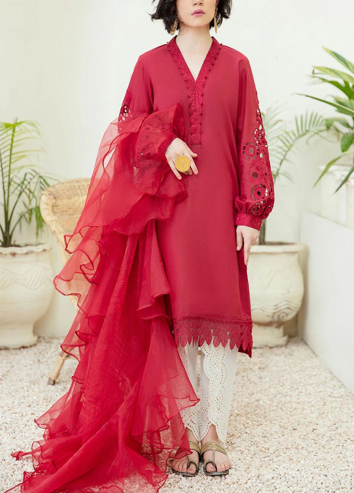 Nureh Embroidered Lawn Stitched Kurti NU21E 79 Nura