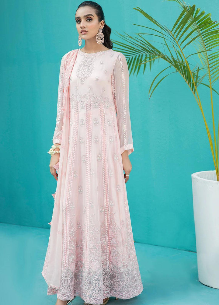 Nureh Pret Formal Chiffon 4 Piece NU21F 107 Crimson Flora