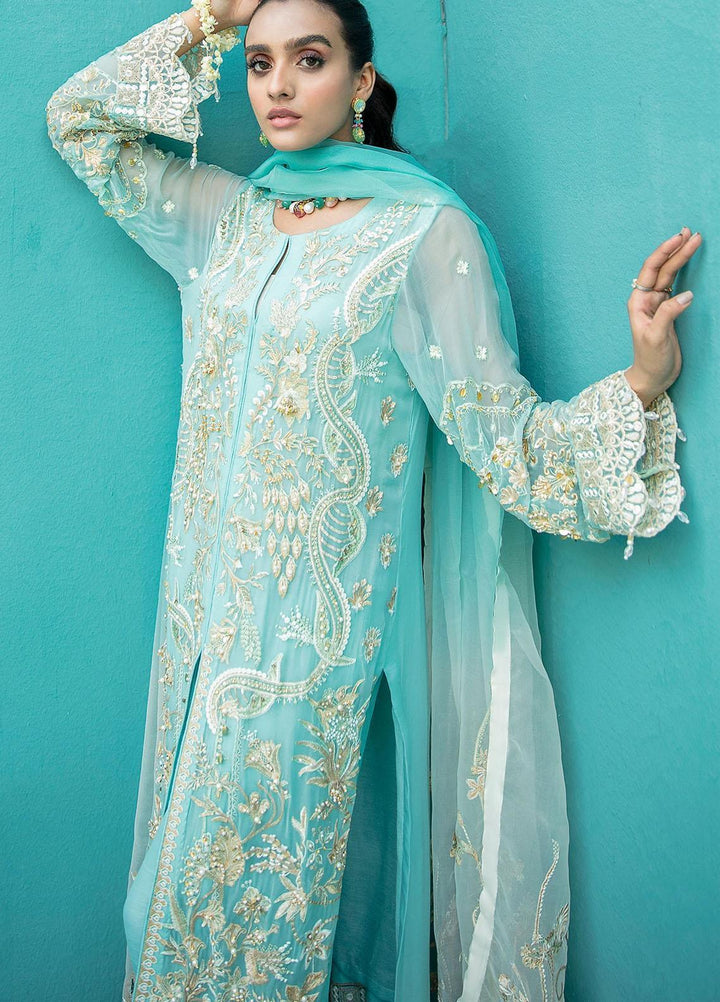 Nureh Pret Formal Chiffon 3 Piece NU21F NP-105 Sea Flower