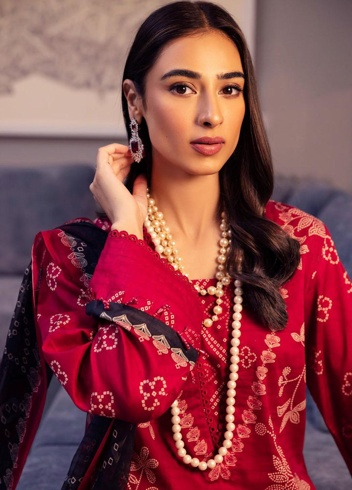 Signature Prints By Nureh Printed Lawn Suits Unstitched 3 Piece NU23SPR SP-55 - Festive Collection