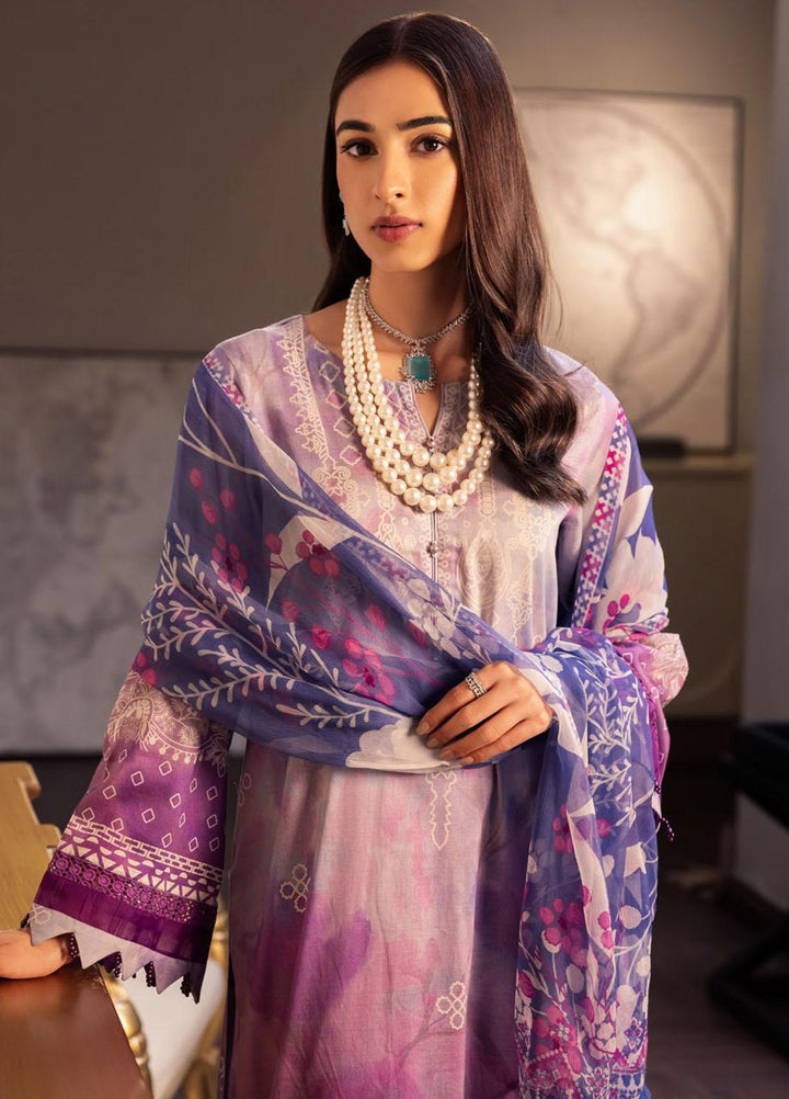 Signature Prints By Nureh Printed Lawn Suits Unstitched 3 Piece NU23SPR SP-56 - Festive Collection