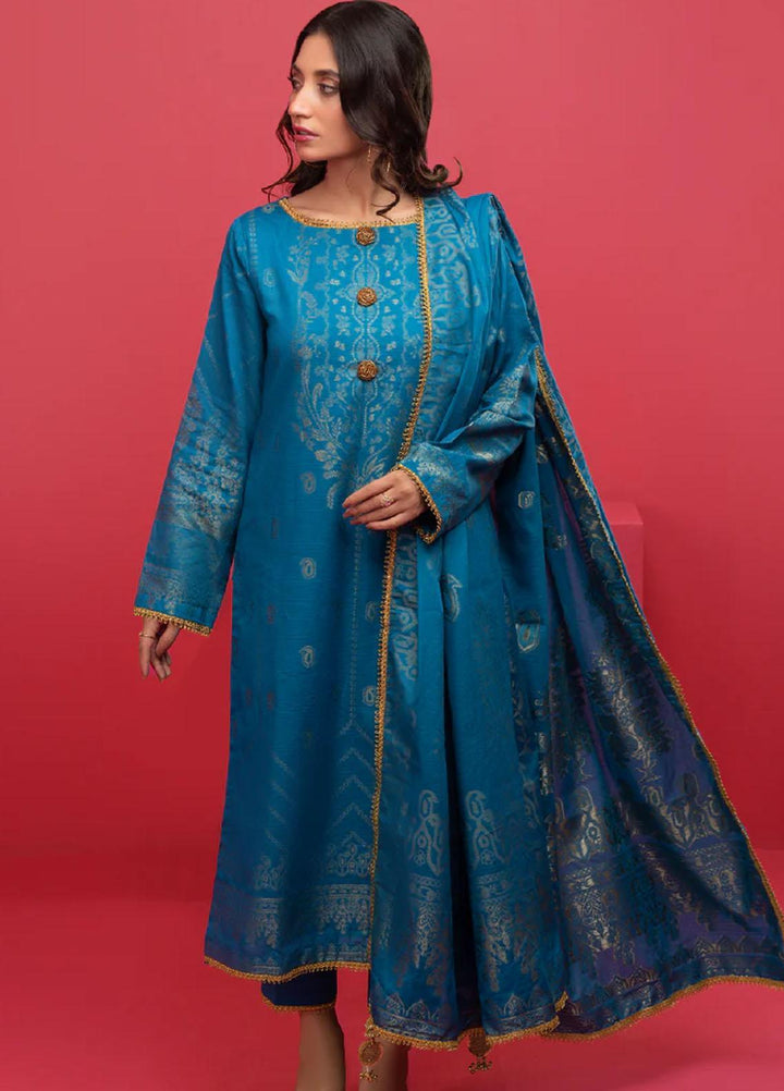 AY Textile Jacquard Yarn Suits Unstitched 3 Piece AYT23N AYJ-04 - Winter Collection