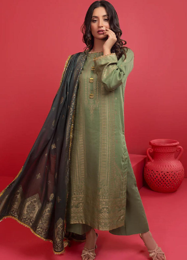 AY Textile Jacquard Yarn Suits Unstitched 3 Piece AYT23N AYJ-07 - Winter Collection