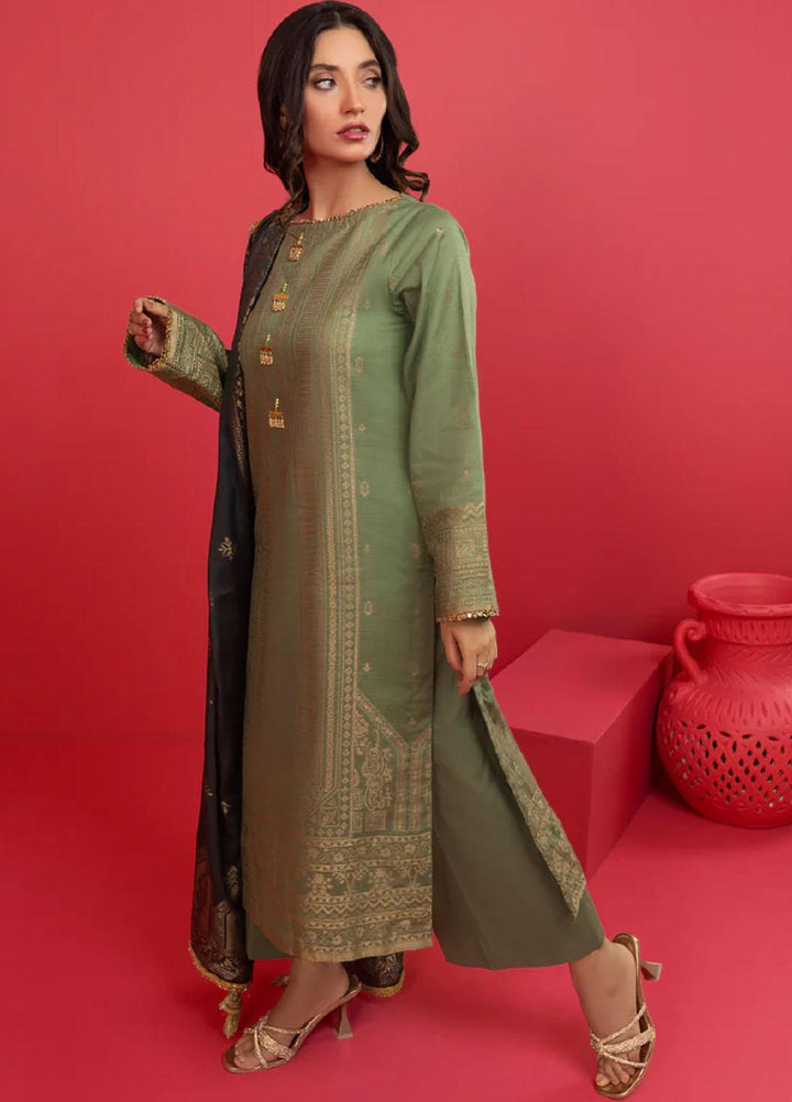 AY Textile Jacquard Yarn Suits Unstitched 3 Piece AYT23N AYJ-07 - Winter Collection