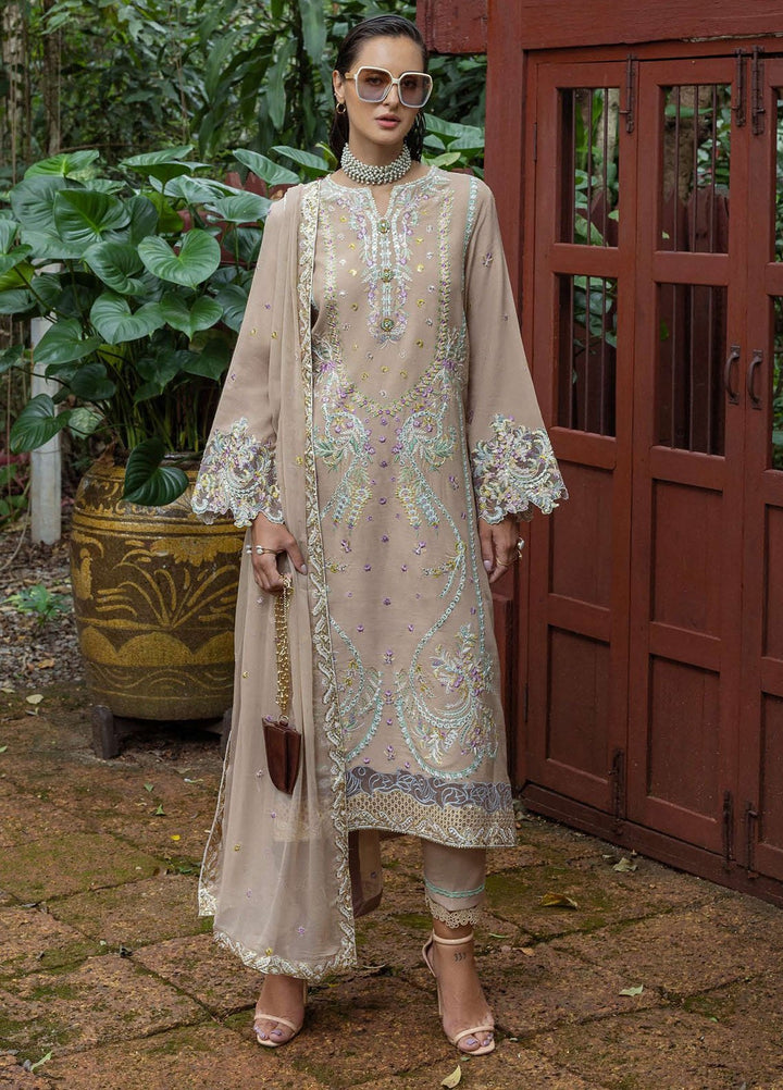 Nuvera by Mushq Hemline Embroidered Raw Silk Suits Unstitched 3 Piece MQ25NF D-02 Ardena - Festive Collection