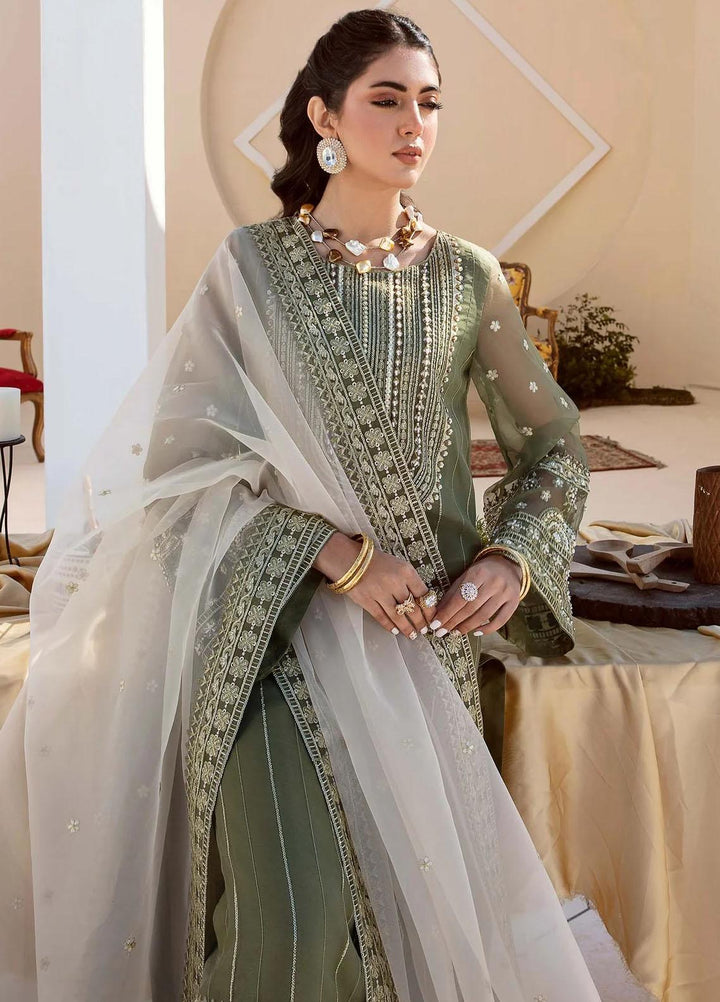Nyra By Akbar Aslam Embroidered Organza Suits Unstitched 4 Piece  1471 Rehema - Luxury Collection
