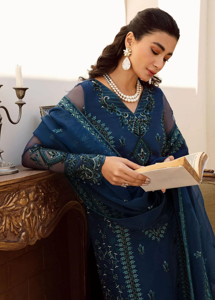 Nyra By Akbar Aslam Embroidered Organza Suits Unstitched 4 Piece  1472 Emira - Luxury Collection