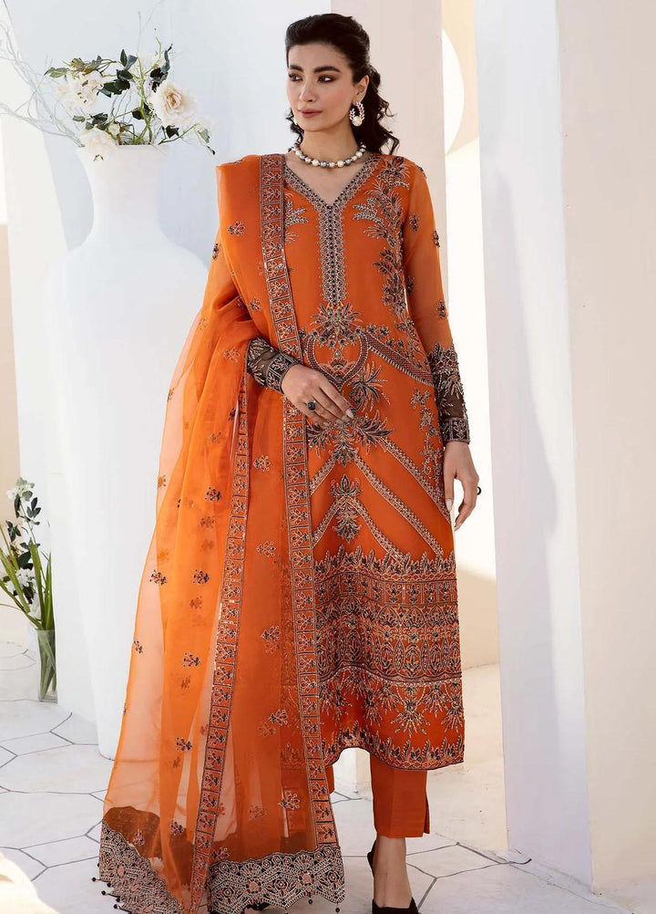 Nyra By Akbar Aslam Embroidered Organza Suits Unstitched 4 Piece  1473 Alani - Luxury Collection