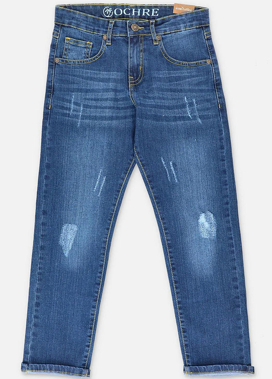 Ochre Denim Casual Bottom for Girls - ODB-02