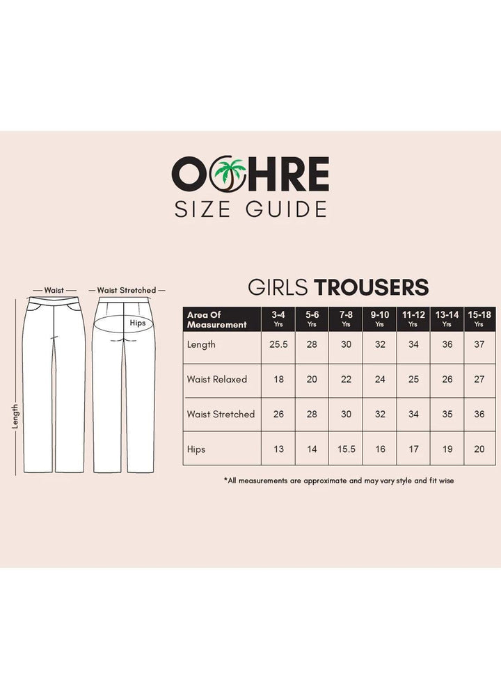 Ochre Casual Bottom for Girls - OSP-03-BEIGE