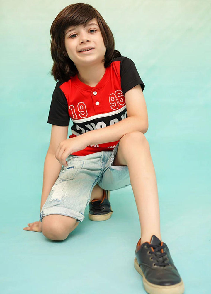 Ochre Cotton Casual T-Shirts for Boys -  OKB-210