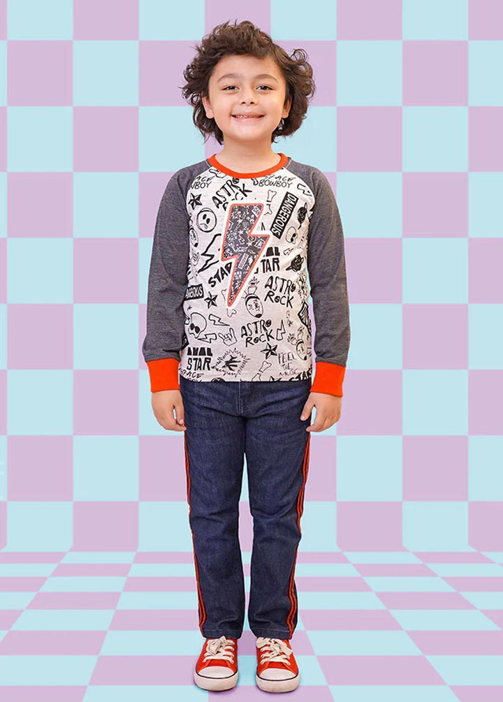 Ochre Cotton Casual T-Shirts for Boys -  OKB-283