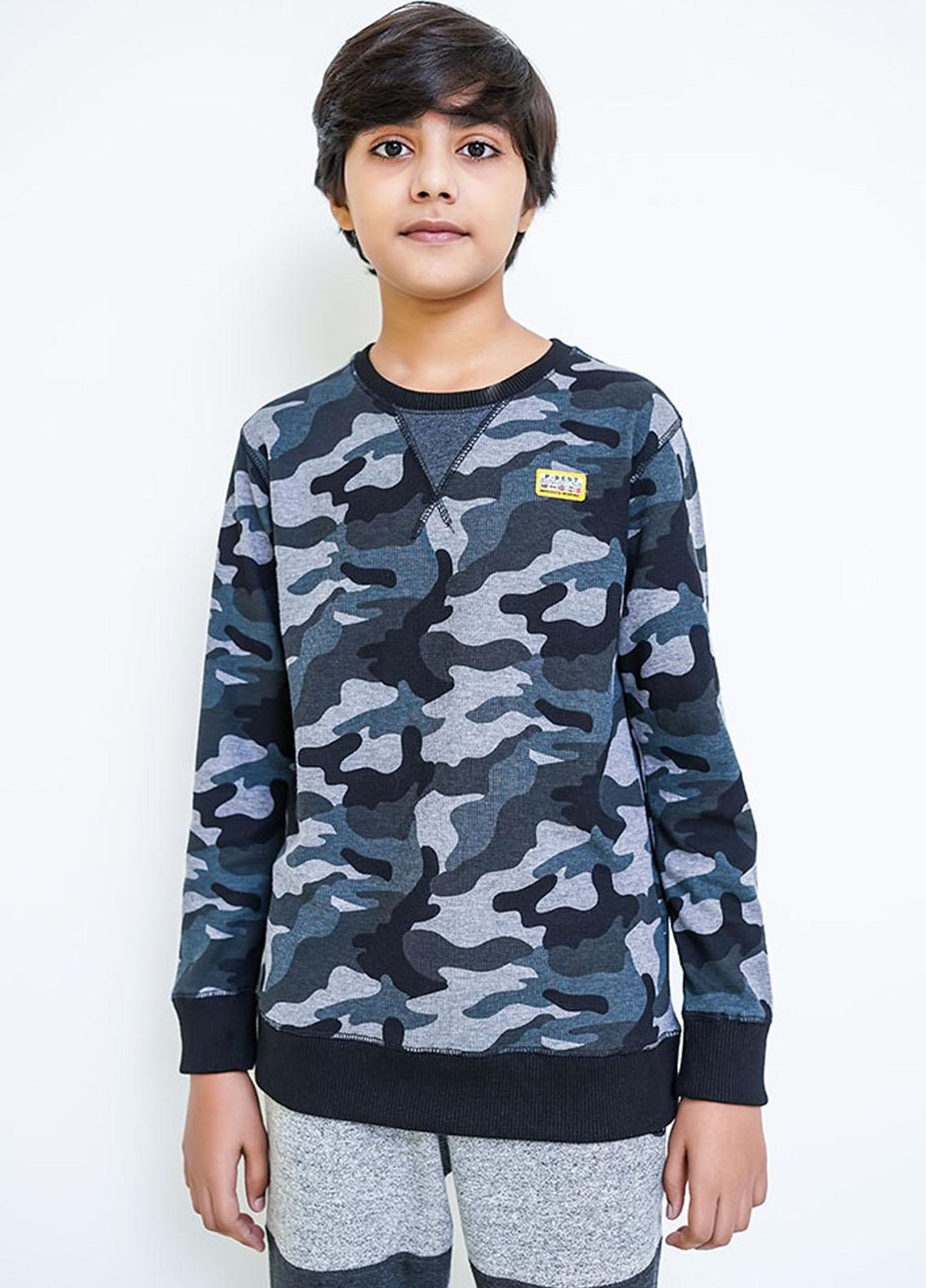 Ochre Boys Sweat Shirt - OKB-143 Camo Print