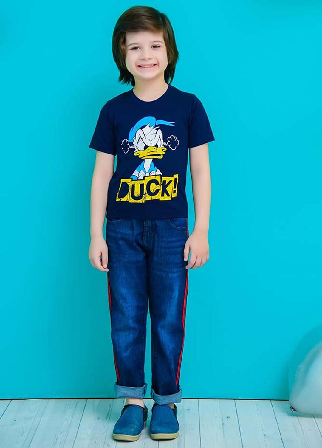 Ochre T-Shirt for Boys - OKB-84 Navy OL-17144