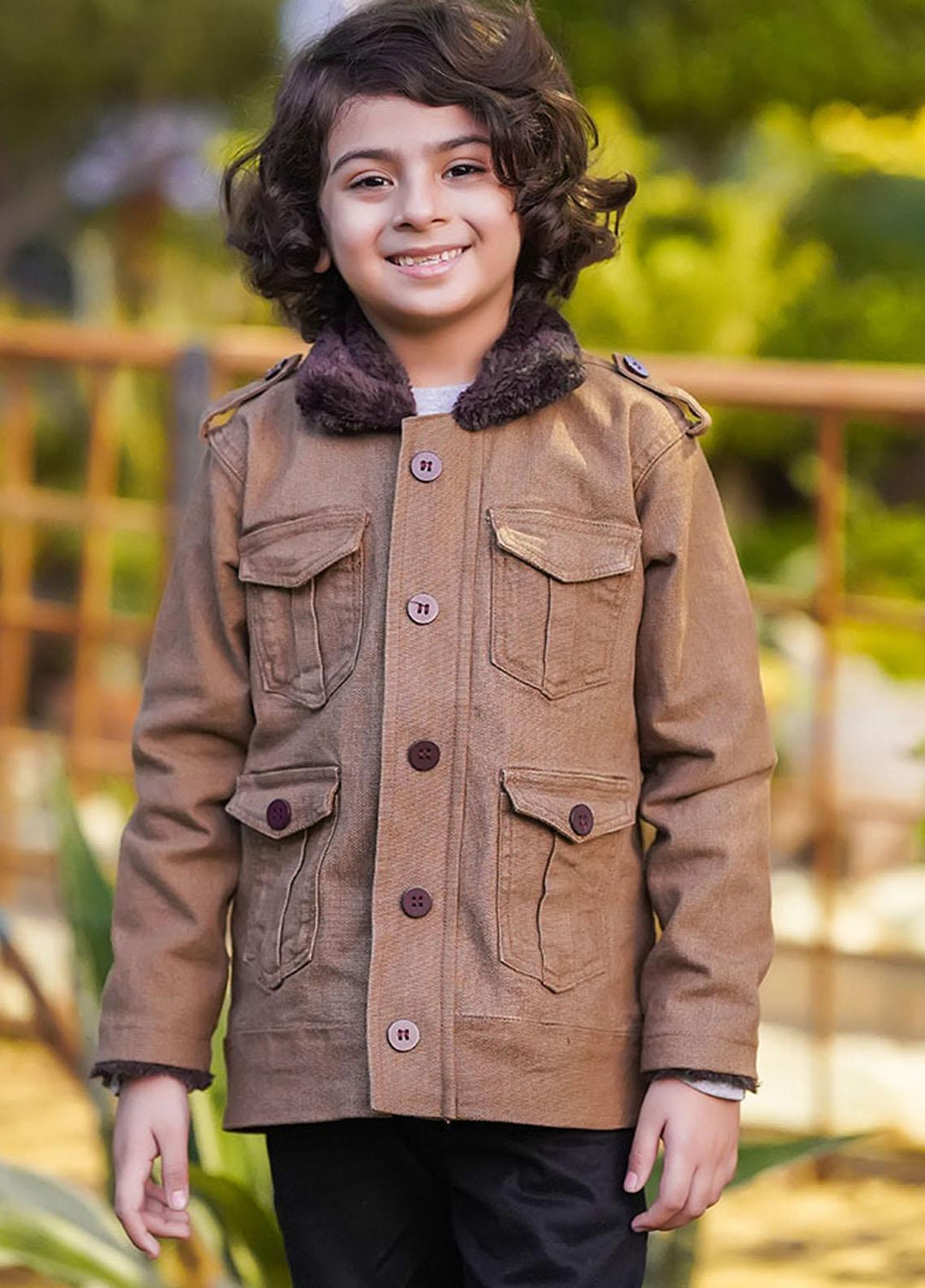 Ochre Boys Jacket - OWJ-02 Brown
