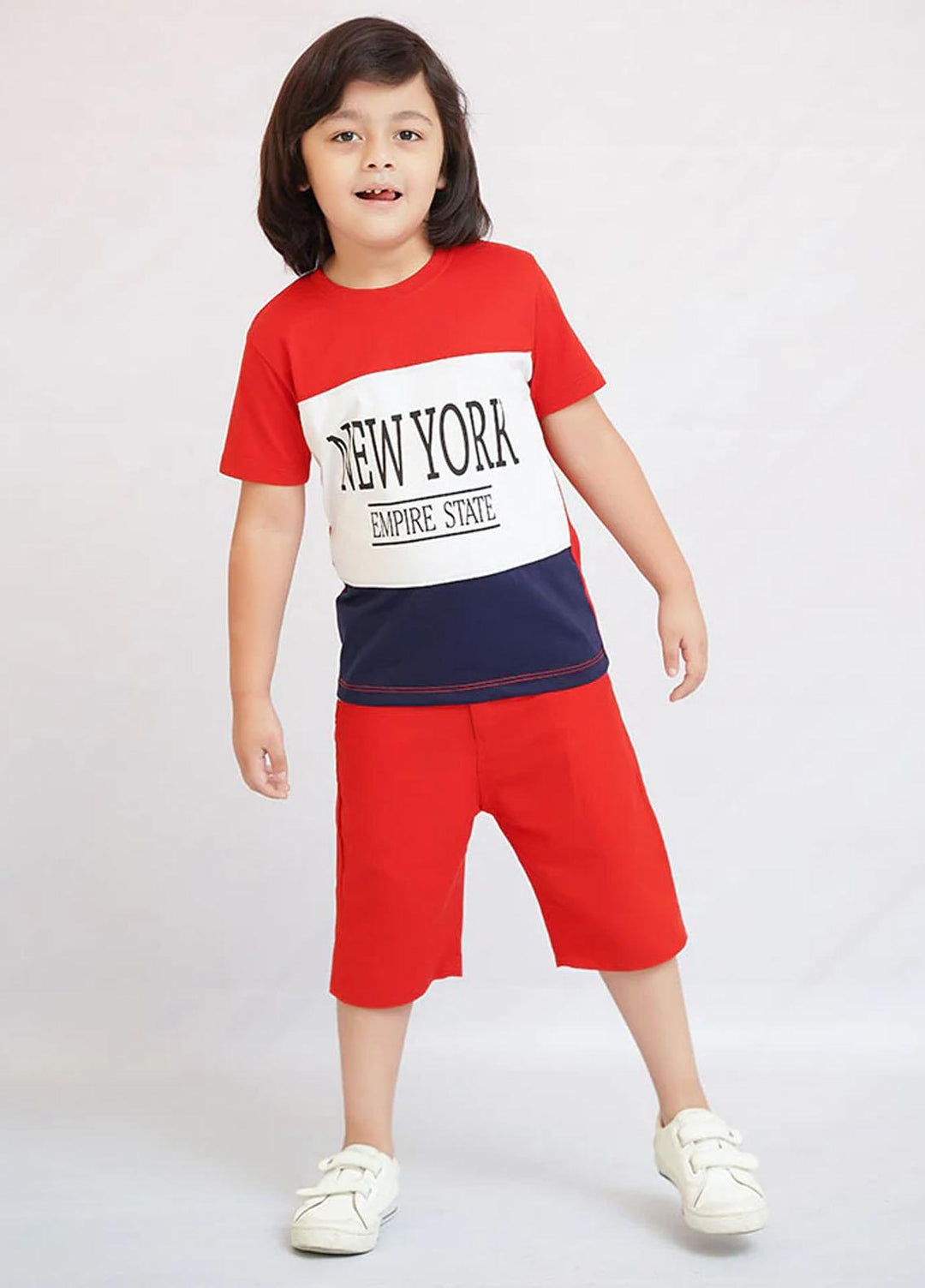Ochre Cotton Fancy T-Shirt for Boys -  OKB 178