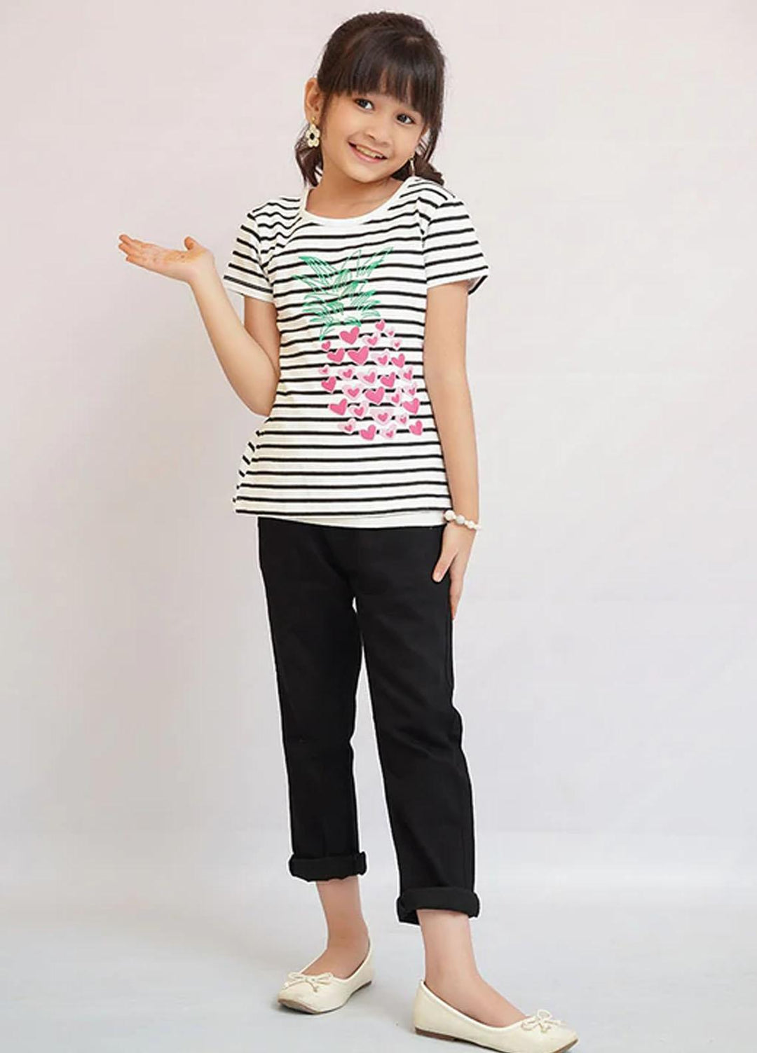 Ochre Cotton  T-Shirt for Girls -  OGK 165