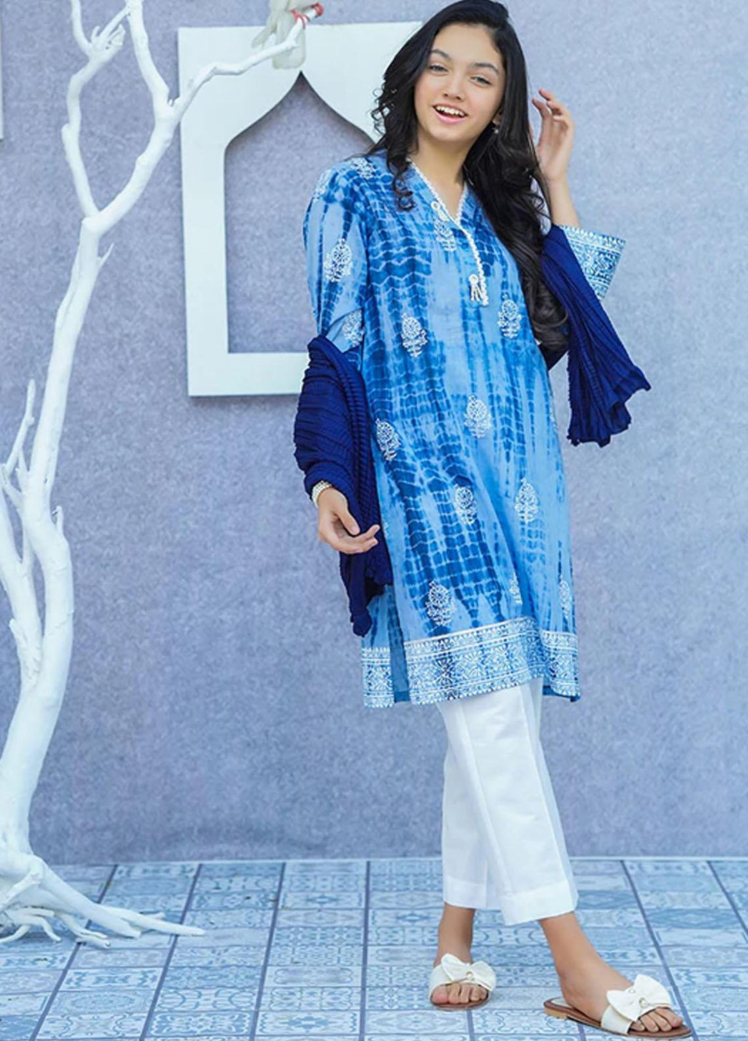 Ochre Cotton 3 Piece for Girls - OFW 454