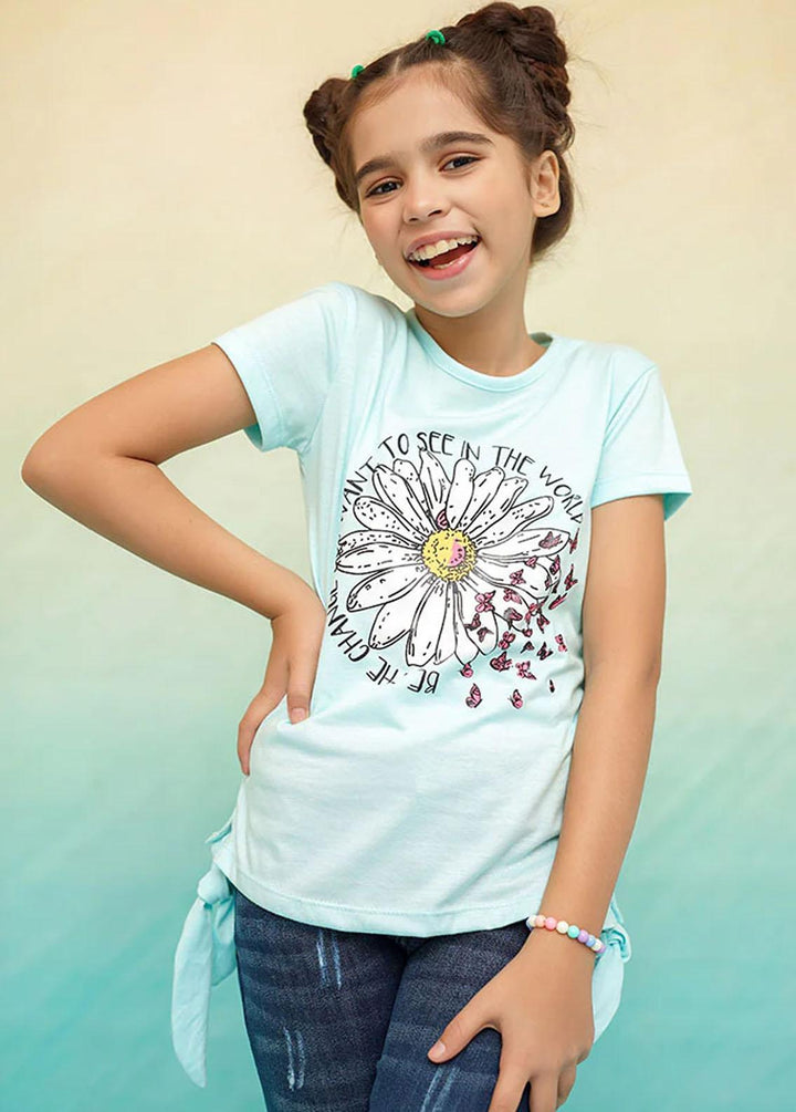 Ochre Cotton Casual T-Shirts for Girls -  OGK-206