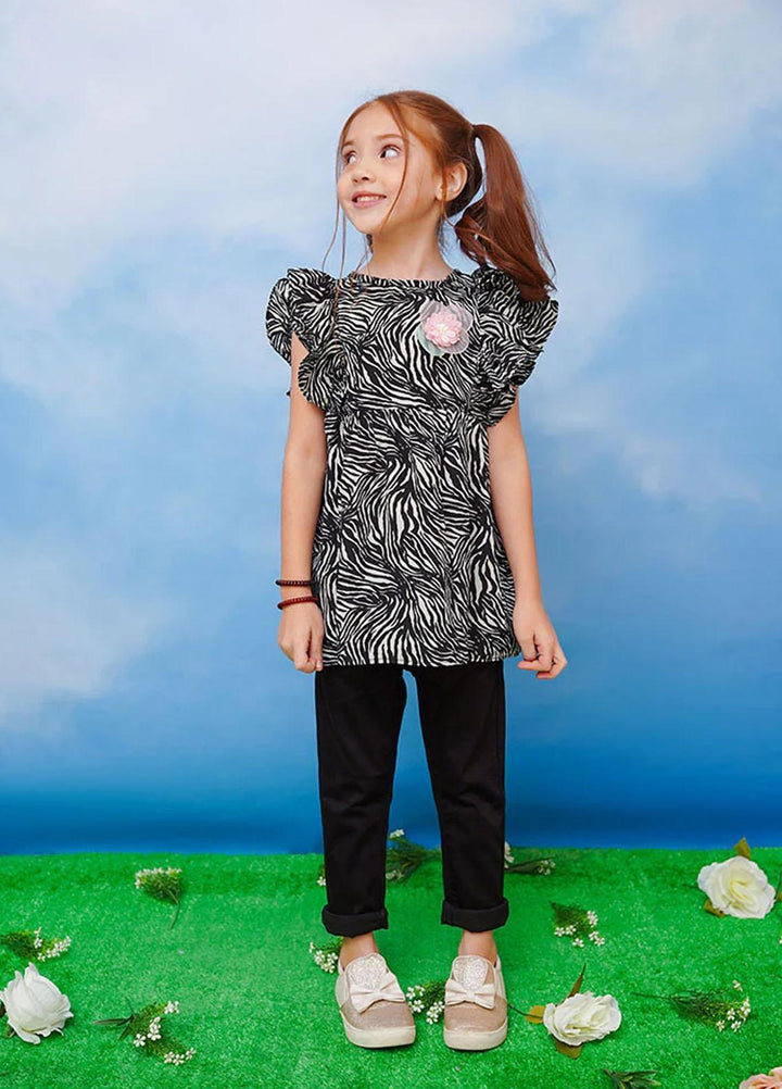 Ochre   Top for Girls -  OWT 438 BLACK