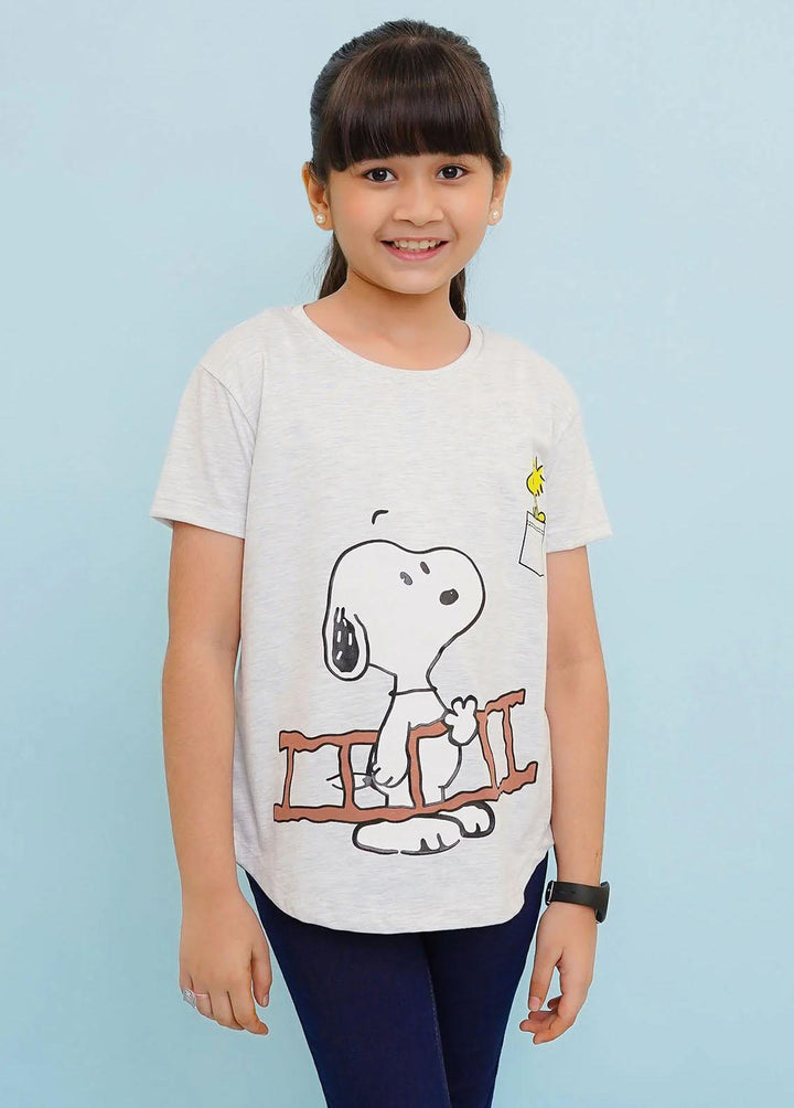 Ochre Jersey Fancy T-Shirts for Girls -  OGK-297