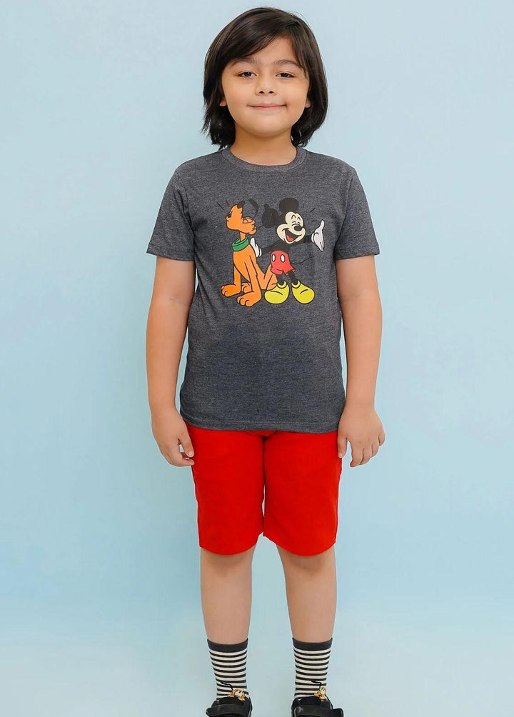 Ochre Jersey Fancy T-Shirts for Boys -  OKB-295