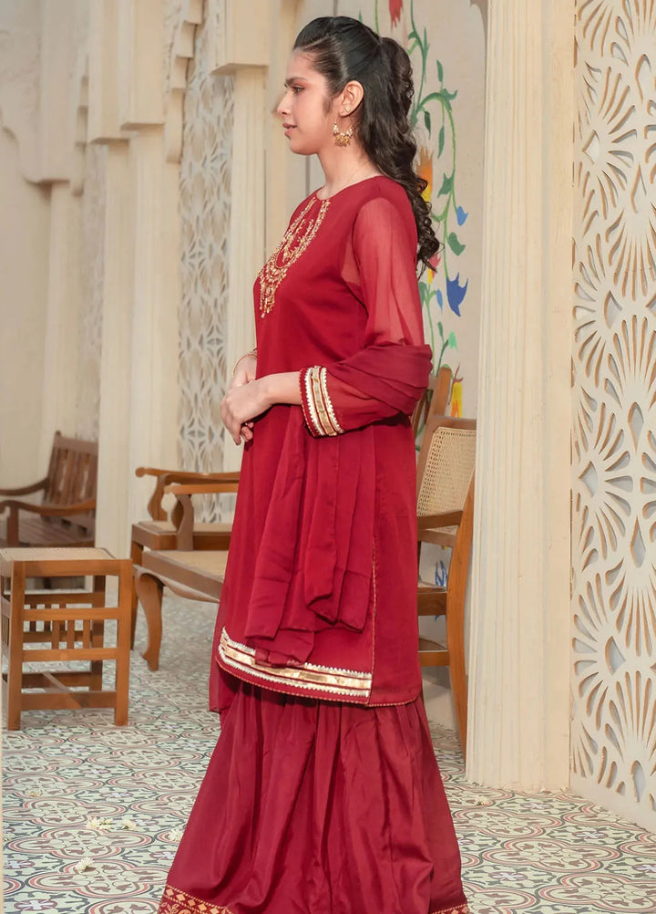 Ochre Girls Pret Chiffon 3 Piece Suit AC-64