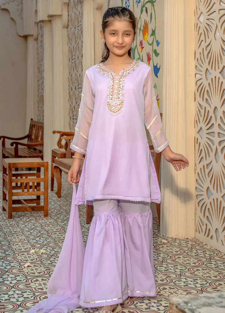 Ochre Girls Pret Chiffon 3 Piece Suit AC-73