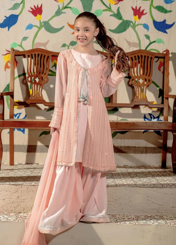 Ochre Girls Pret Chiffon 3 Piece Suit EM-42