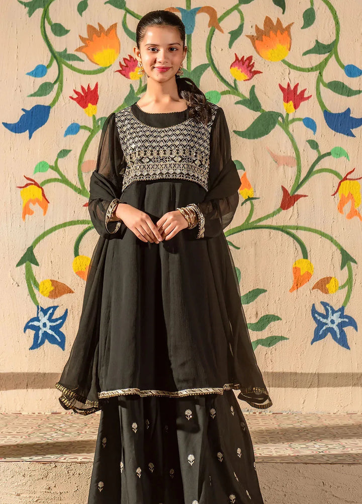 Ochre Girls Pret Chiffon 3 Piece Suit EM-43