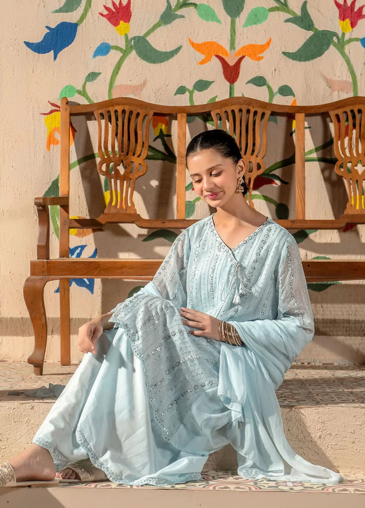 Ochre Girls Pret Chiffon 3 Piece Suit EM-44