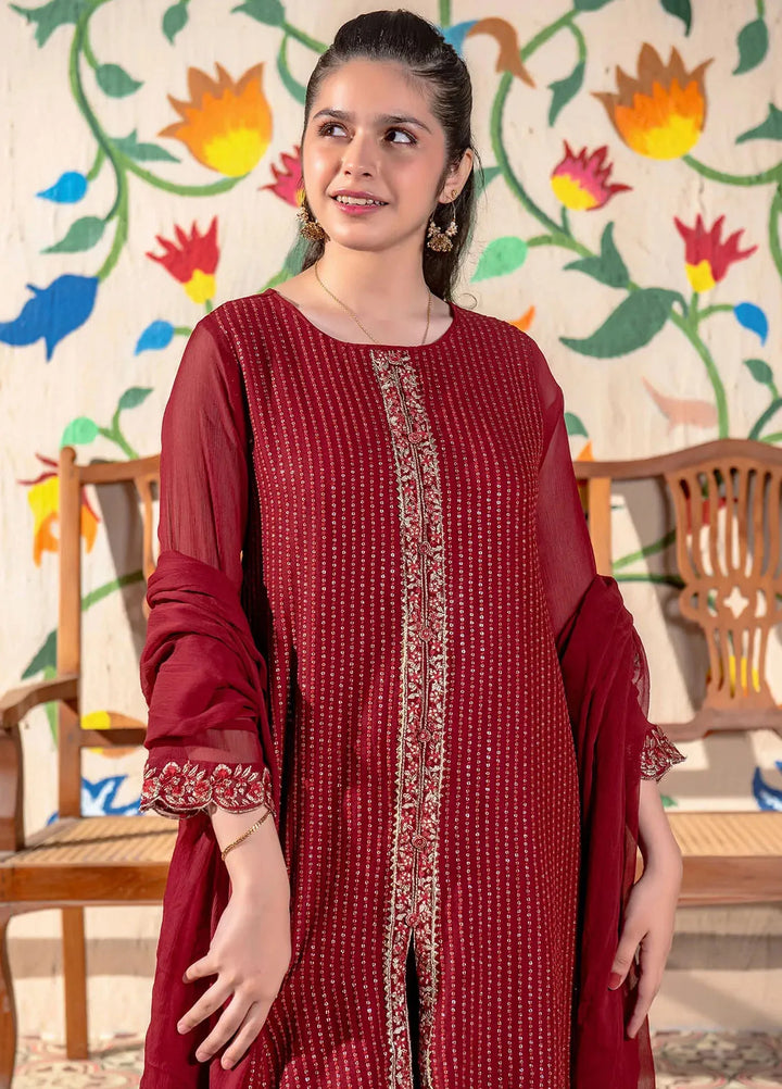 Ochre Girls Pret Chiffon 3 Piece Suit EM-50