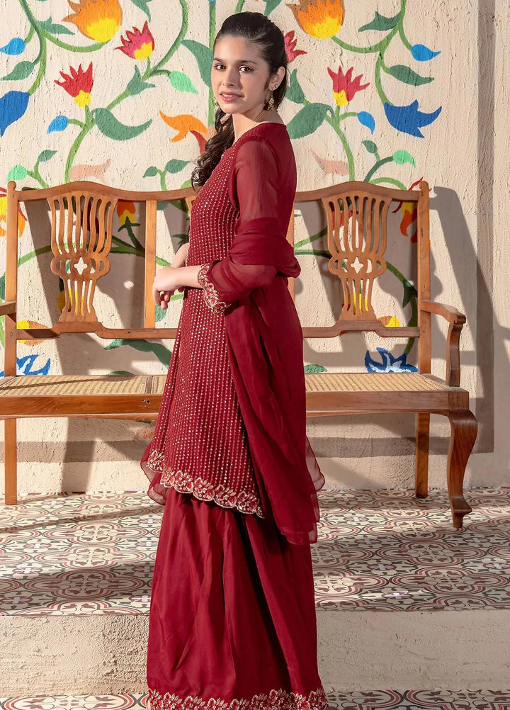 Ochre Girls Pret Chiffon 3 Piece Suit EM-50