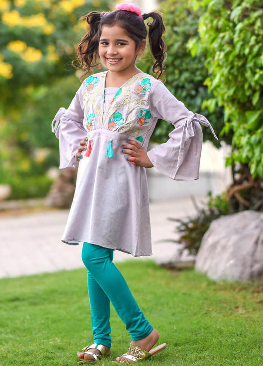 Ochre Girls Frock - OWT-302 Purple OL-12130
