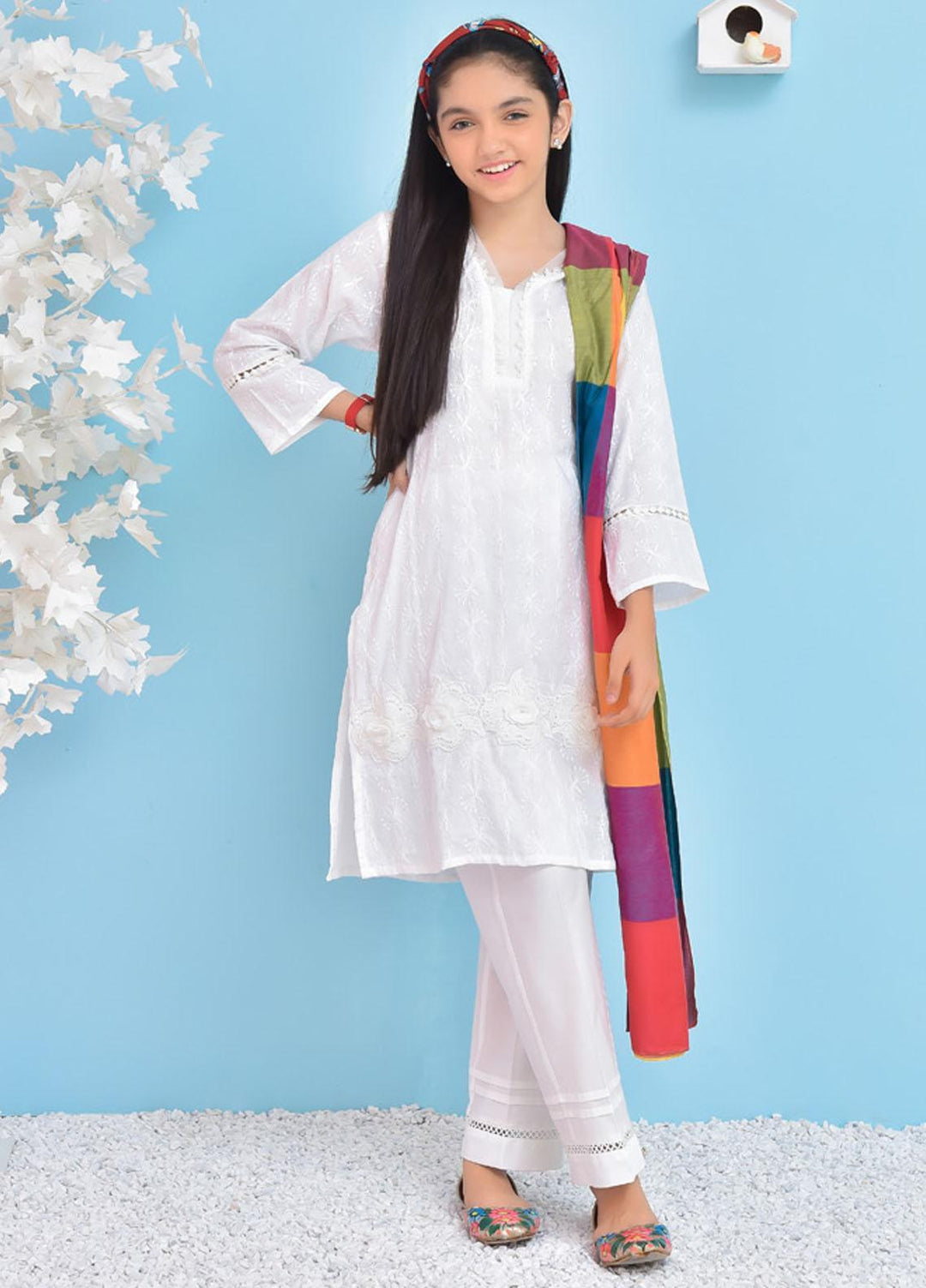 Ochre Chicken Girls 3 Piece - OFK-782 White