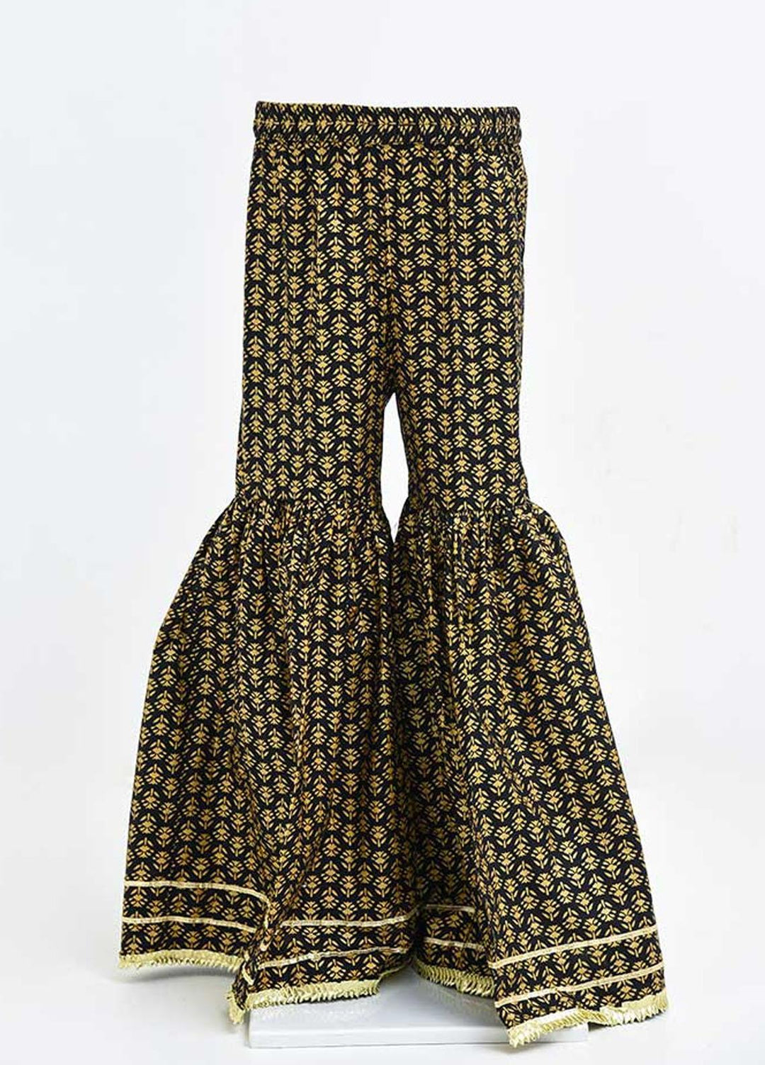 Ochre Gharara for Girls - OGP-06 Black OL-13137