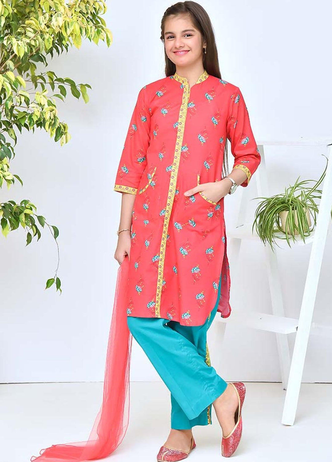 Ochre Lawn 3 Piece for Girls - OPL-99 Fushia OL-16326
