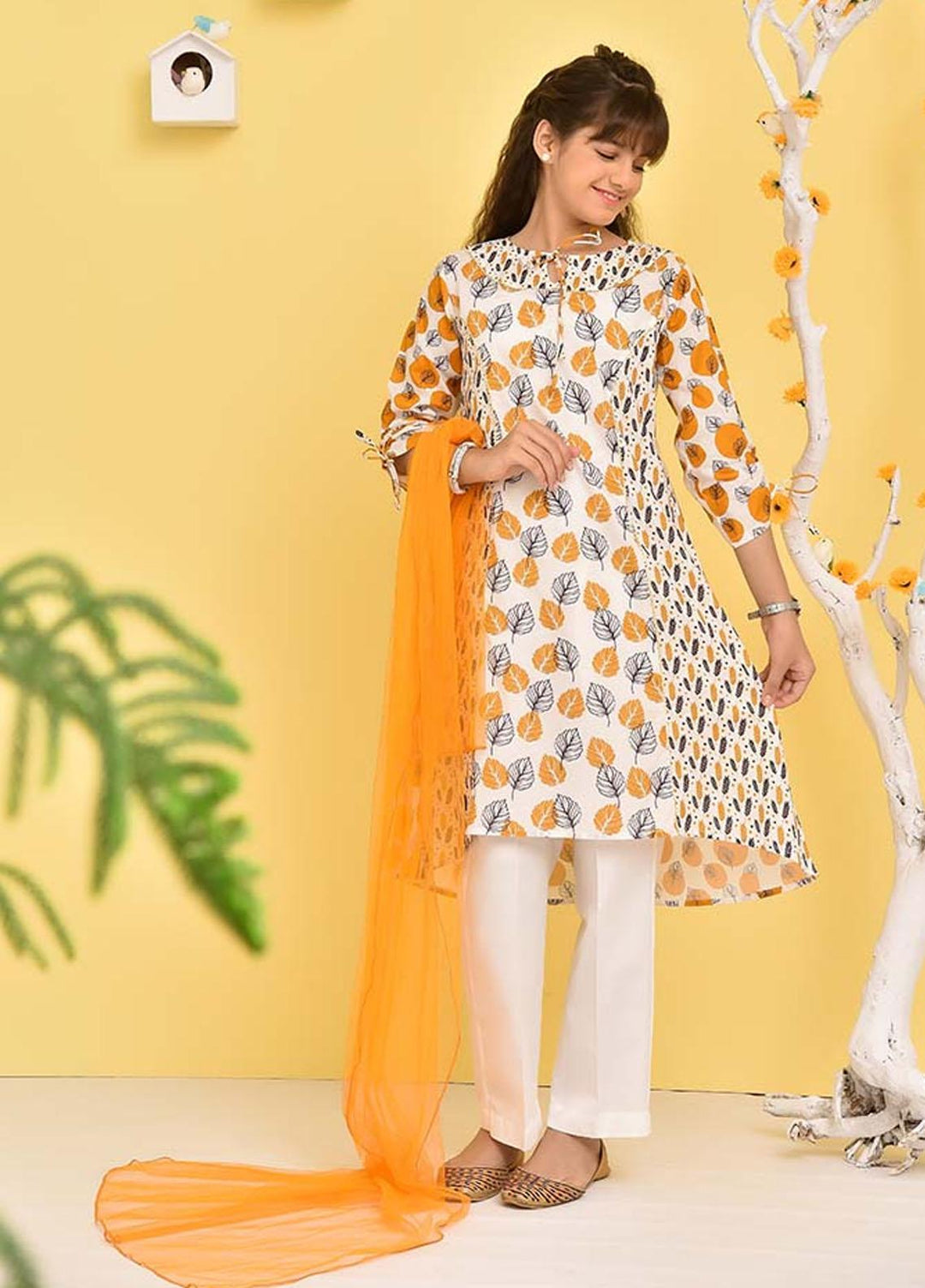 Ochre Lawn Girls 3 Piece - OPL-101 White OL-16333