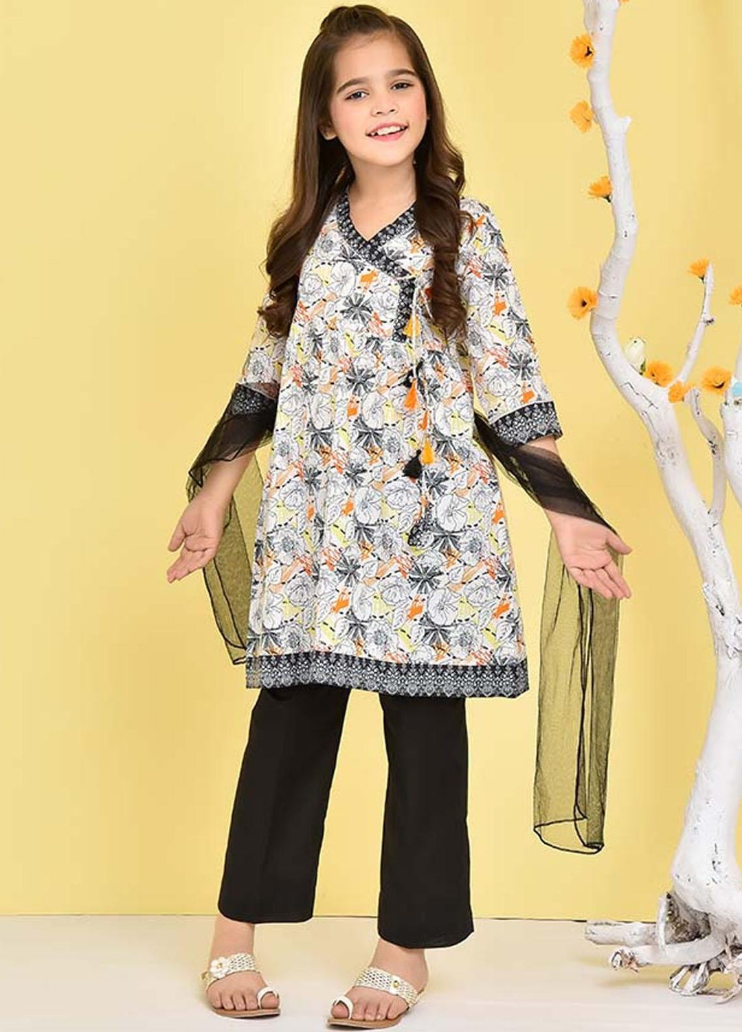 Ochre Lawn Girls 3 Piece - OPL-117 Printed OL-16354