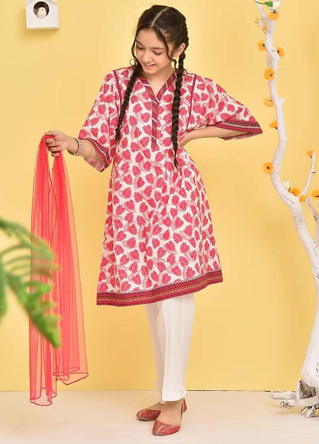 Ochre Lawn 3 Piece for Girls - OPL-125 Printed OL-16491