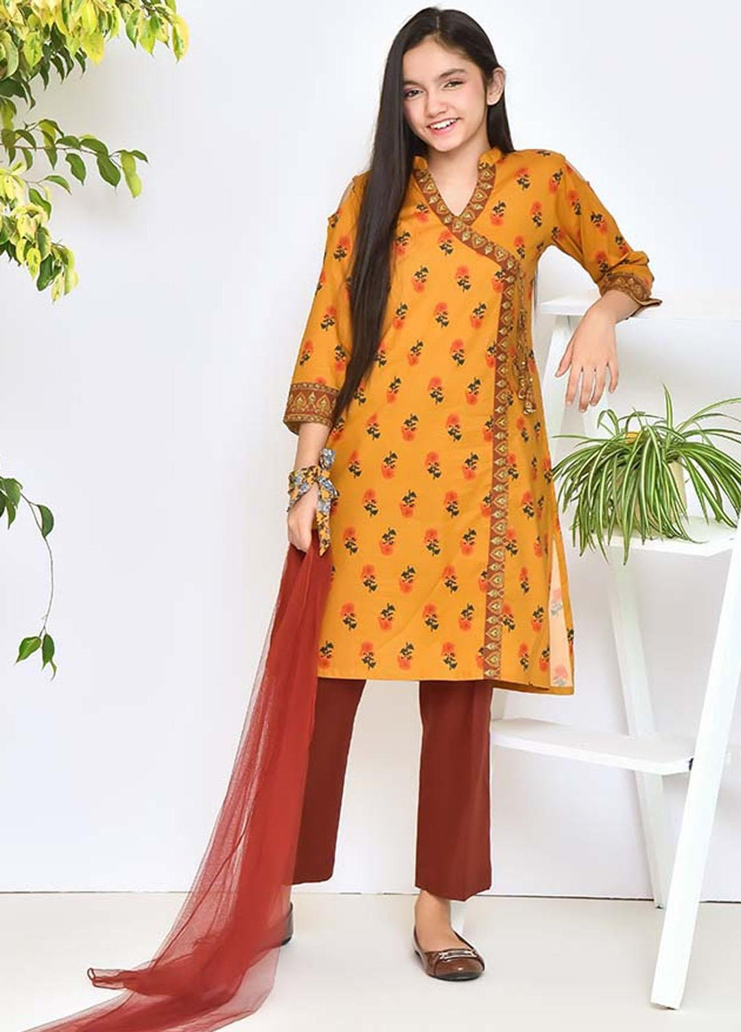 Ochre Lawn Girls 3 Piece - OPL-126 Printed OL-16449