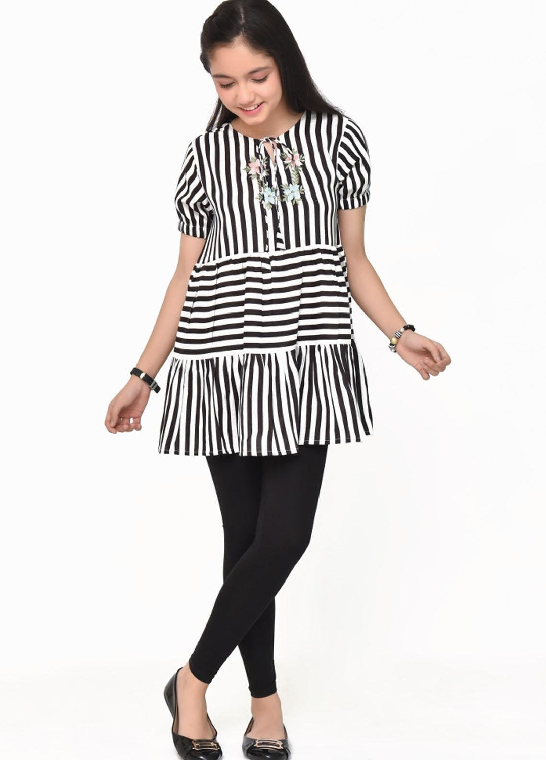 Ochre Cotton Girls Top - OWT-432 OL-16868