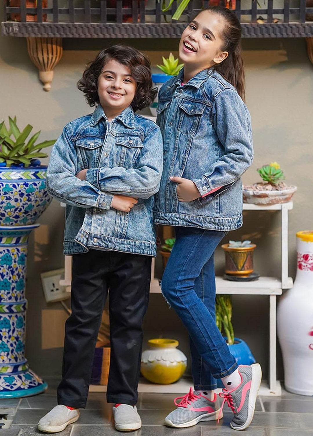 Ochre Denim Jacket for Boys - OWJ-06 Blue