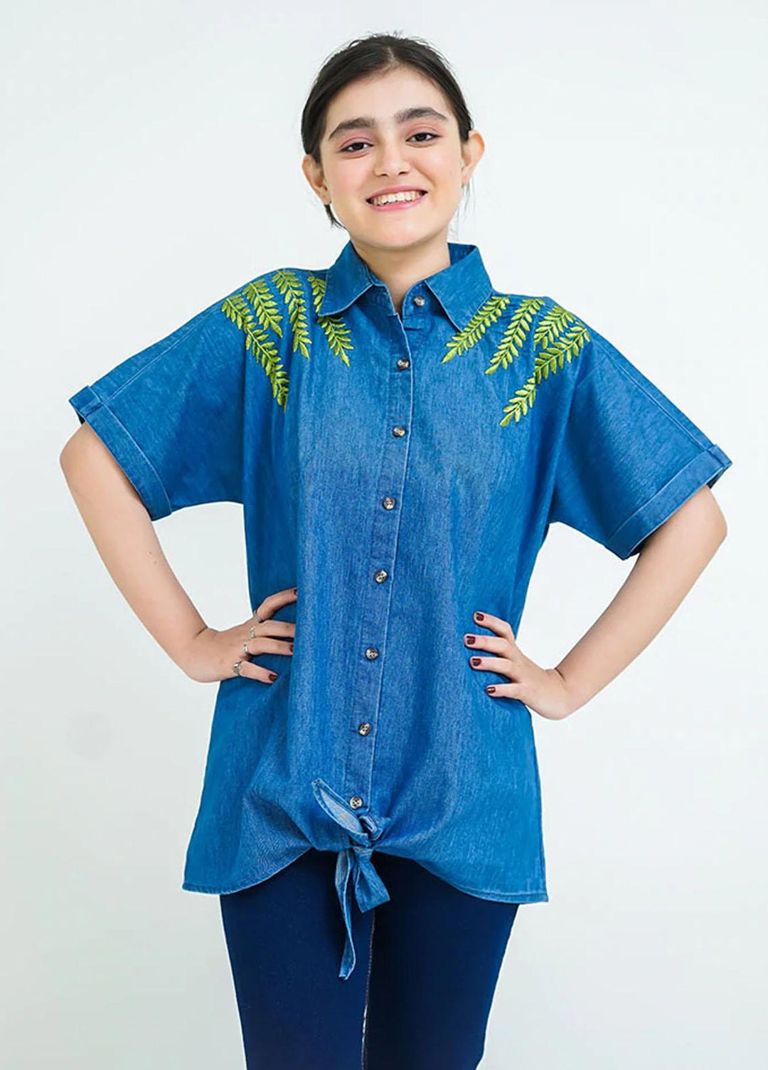 Ochre Denim Girls Top - OWT 472