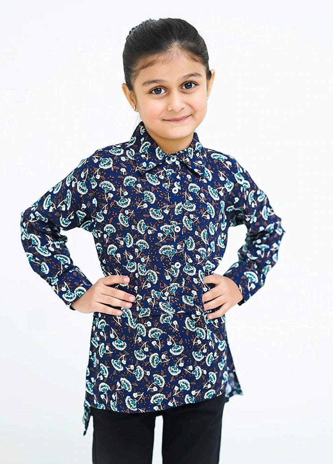 Ochre Linen Girls Top - OWT 491