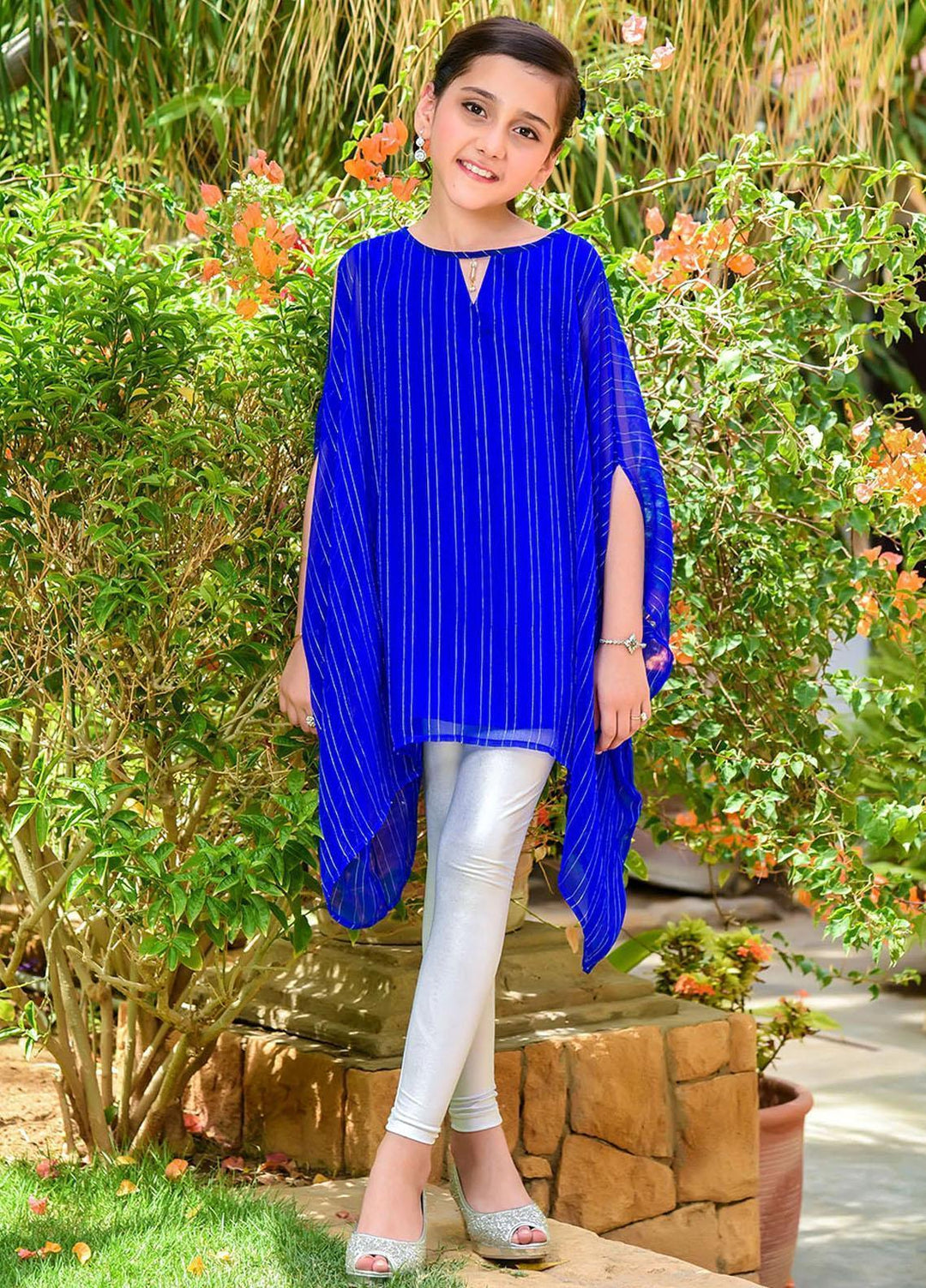 Ochre Chiffon Top for Girls - OFK 723